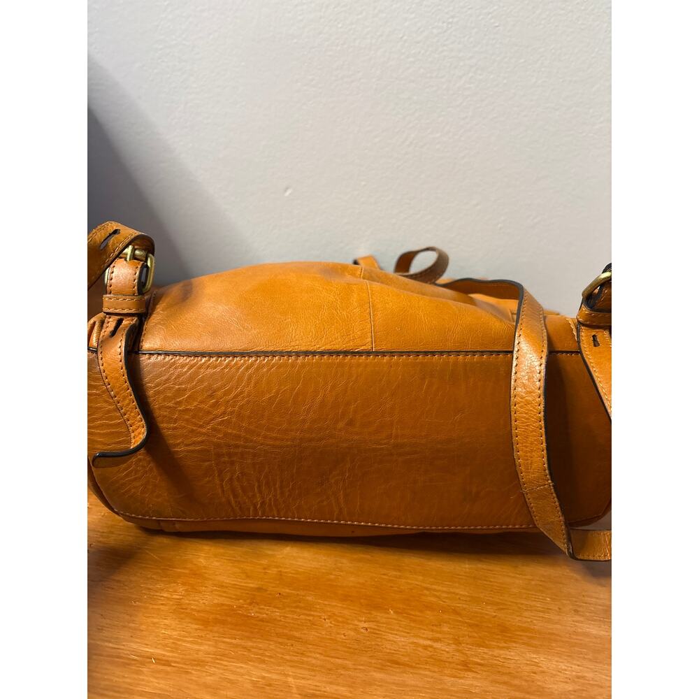 LODIS TAN NATURAL LEATHER Purse Catalina Backpack Medium Size Leather - Picture 3 of 10